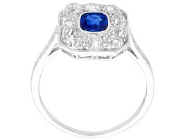 1 Carat Sapphire and Diamond Ring