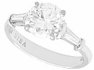 1.94 ct Diamond and 18 ct White Gold Solitaire Ring - Vintage and Contemporary