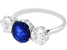 Sapphire Trilogy Ring