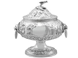 Handled Antique Silver Box for Sale