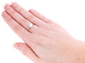 Wearing 1.12 Carat Diamond Ring 