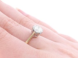 1.12 Carat Diamond Ring Close Up