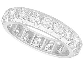2.61ct Diamond and Platinum Full Eternity Ring - Antique Circa 1930