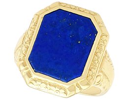 Antique Lapis Lazuli Ring UK