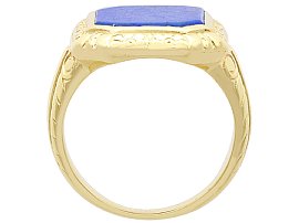 1930s lapis lazuli signet ring