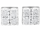 1.60ct Diamond and 18ct White Gold Stud Earrings - Vintage Circa 1990