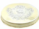 Sterling Silver Gilt Tobacco Box - Antique George III