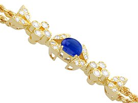 Diamond Bracelet with Sapphires