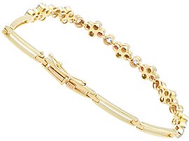 Ruby and Diamond Bracelet in Yellow Gold