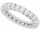 1.50 ct Diamond and 14ct White Gold Full Eternity Ring - Vintage Circa 1950