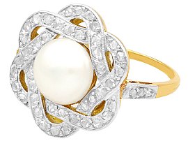 Edwardian Ring with Diamonds