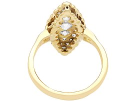 Marquise Shaped Cluster Ring