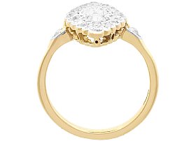 Marquise Dress Ring with Diamonds