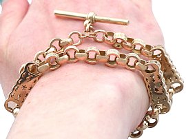 Watch Chain in 9ct Yellow Gold