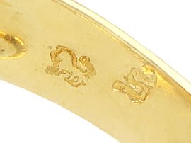 Vintage Gold and Gemstone Twist Ring