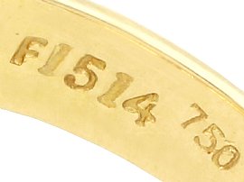 Hallmarks on Gold Gemstone Ring