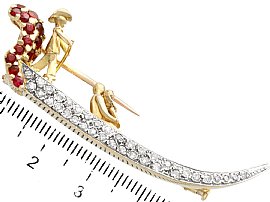 White Gold and Diamond Brooch