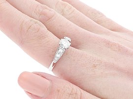 Wearing Image for Diamond Solitaire Ring