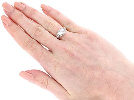Wearing Image for Platinum Diamond Dress Ring