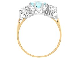 Aquamarine Diamond Engagement Ring
