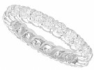 1.76ct Diamond and 18ct White Gold Full Eternity Ring - Vintage French Circa 1960