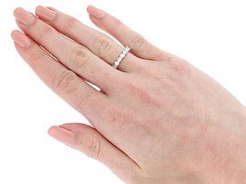 Wearing Image for 1.8 carat Eternity Band in the UK