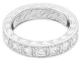 Engraved Diamond Eternity Ring