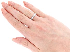Wearing Image for Eternity Ring with 24 Diamonds 