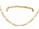 9ct Yellow Gold Necklace and Bracelet Set - Vintage 1996