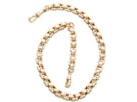 9ct Yellow Gold Albert Chain Bracelet - Antique Circa 1900