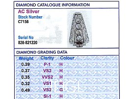 Diamond Grading Card