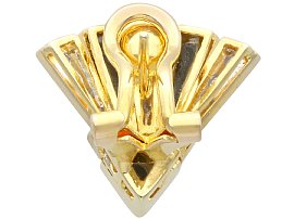 Vintage Diamond Onyx Earrings