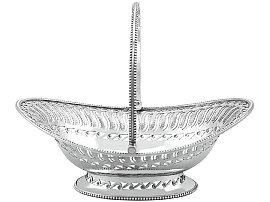 Sterling Silver Bon Bon Basket - Antique George III (1786)