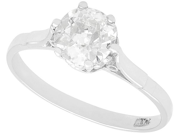 Antique Old European Cut Diamond Engagement Ring 