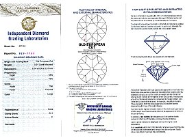 1930s Diamond Cluster Ring in Platinum Certificate