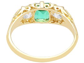 Trilogy Ring with Emerald