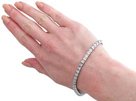 Wearing Image for Diamond Line Bracelet in the UK