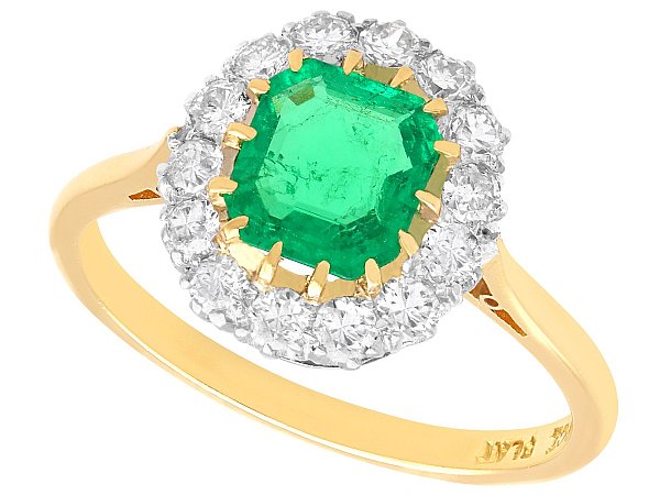 Emerald Cut Emerald Ring in Yellow Gold