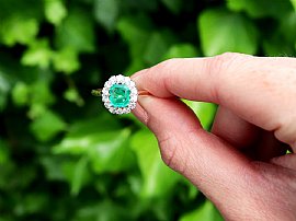 Emerald Ring in Yellow Gold