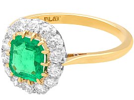 Emerald Cut Ring in Yellow Gold