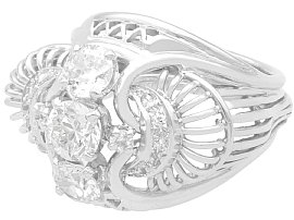 Platinum Antique Wirework Diamond Dress Ring