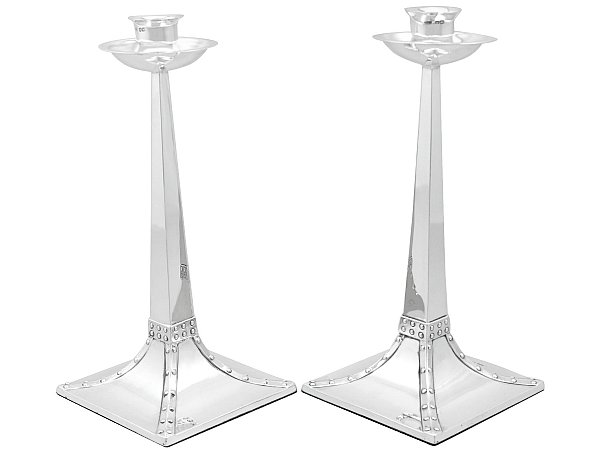 Weighted Sterling Silver Candlesticks 