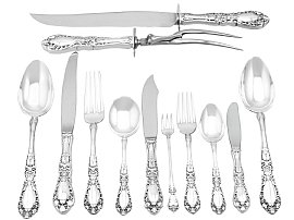 American Sterling Silver Canteen of Cutlery for Eight Persons - Vintage Circa 1960