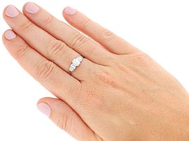 Wearing 7 Stone Diamond Engagement Ring