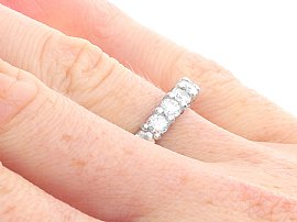Diamond Eternity Ring on the Hand