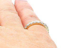 Wearing Diamond Eternity Ring Size H 1/2 