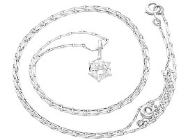 Diamond Solitaire Pendant Necklace 