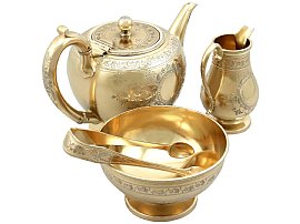 Silver Bachelor Tea Set for Sale 