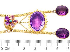 Measurement for Amethyst Necklace