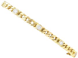 Vintage Yellow Gold and Diamond Bracelet